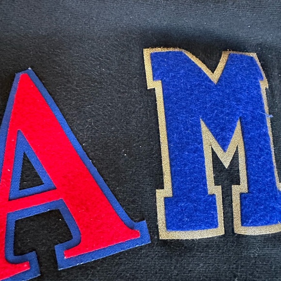 Vtg Champion Reverse Weave Black Sweatshirt ,S. Big Block Letter 3D. Rare, - Picture 8 of 10